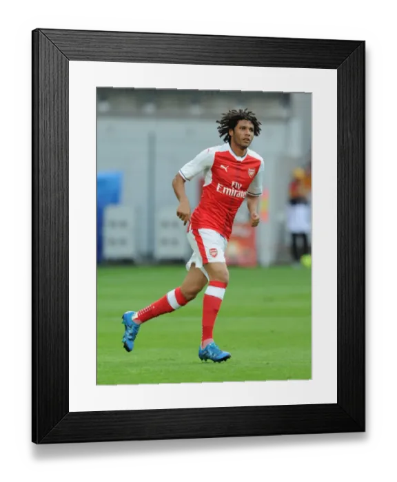 Framed Print : Arsenal's Mohamed Elneny in Action during Lens Pre-Season Friendly, 2016 Framed Print : Arsenal's Mohamed Elneny in Action during Lens Pre-Season Friendly, 2016