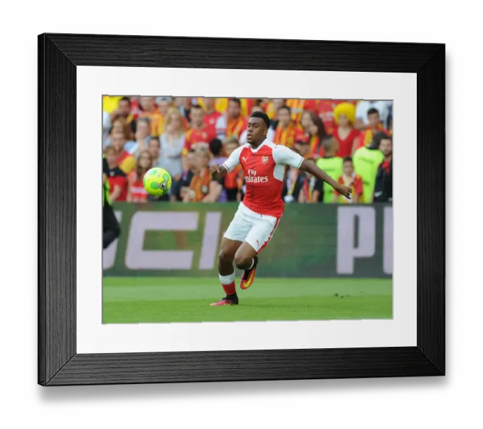 Framed Print : Arsenal's Alex Iwobi in Action during Lens Pre-Season Friendly, 2016