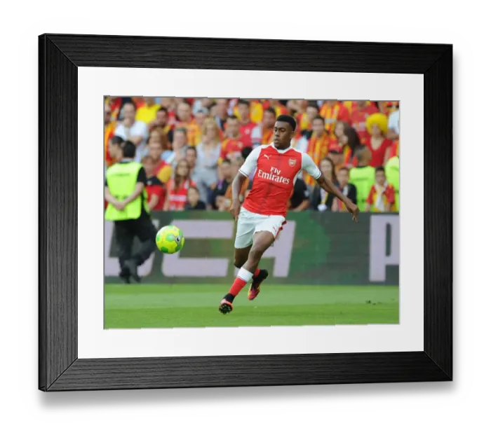Framed Print : Arsenal's Alex Iwobi in Action during Lens Pre-Season Friendly, 2016