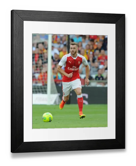 Framed Print : Arsenal's Calum Chambers in Action at RC Lens Pre-Season Friendly, 2016