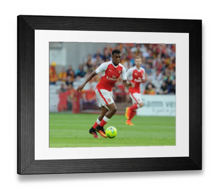 Framed Print : Alex Iwobi in Action: Arsenal's Pre-Season Friendly against RC Lens (2016-17)