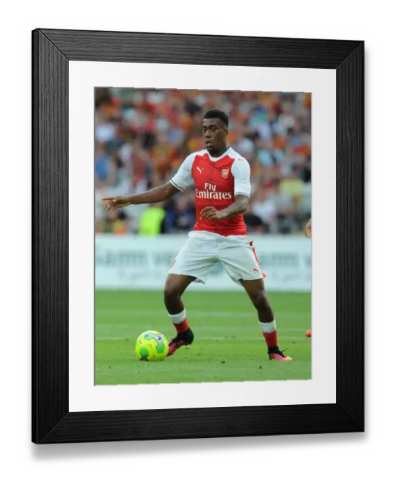 Framed Print : Arsenal's Alex Iwobi in Action during Lens Pre-Season Friendly, 2016