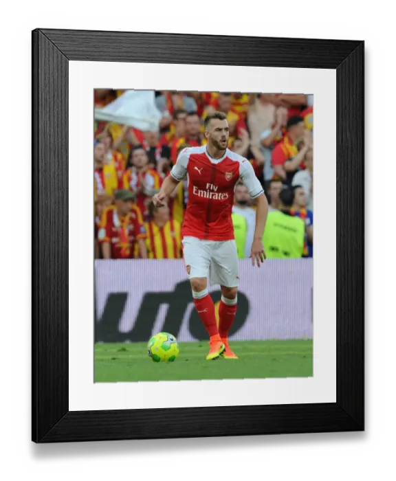 Framed Print : Arsenal's Calum Chambers in Action during Lens Pre-Season Friendly (2016-17)