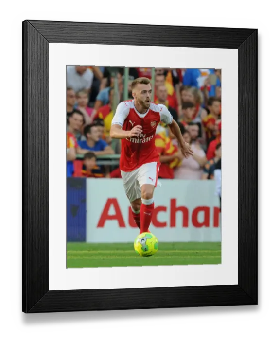 Framed Print : Arsenal's Calum Chambers in Action during Lens Pre-Season Friendly, 2016