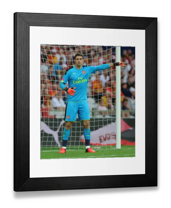 Framed Print : Emiliano Martinez in Action: Arsenal's Goalkeeper Shines in 2016 Pre-Season Friendly Against RC Lens Framed Print : Emiliano Martinez in Action: Arsenal's Goalkeeper Shines in 2016 Pre-Season Friendly Against RC Lens