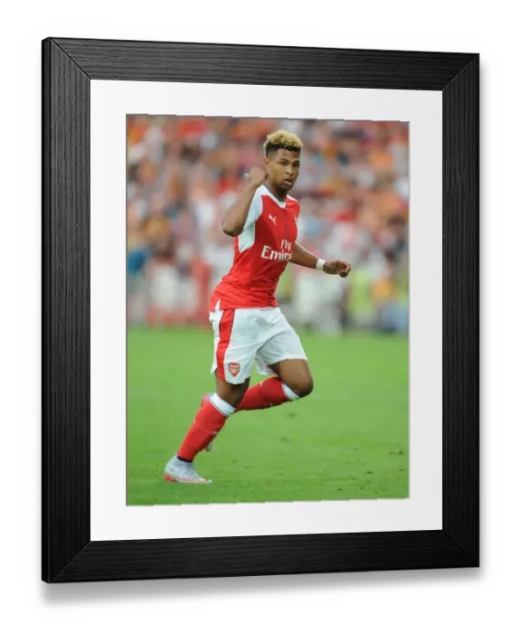 Framed Print : Serge Gnabry in Action: Arsenal's Pre-Season Battle at Lens, 2016 Framed Print : Serge Gnabry in Action: Arsenal's Pre-Season Battle at Lens, 2016