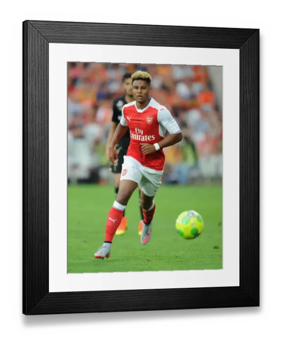 Framed Print : Serge Gnabry in Action: Arsenal's Pre-Season Battle at Lens, 2016 Framed Print : Serge Gnabry in Action: Arsenal's Pre-Season Battle at Lens, 2016