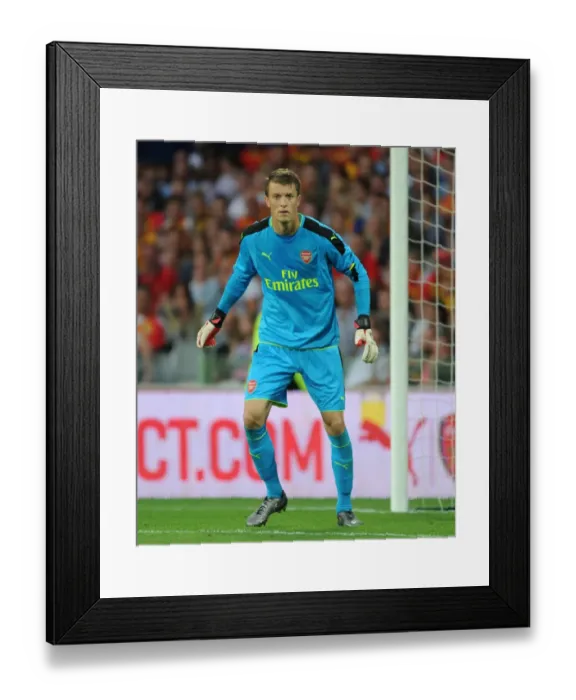 Framed Print : Arsenal's Matt Macey in Action during Lens Pre-Season Friendly (2016-17) Framed Print : Arsenal's Matt Macey in Action during Lens Pre-Season Friendly (2016-17)