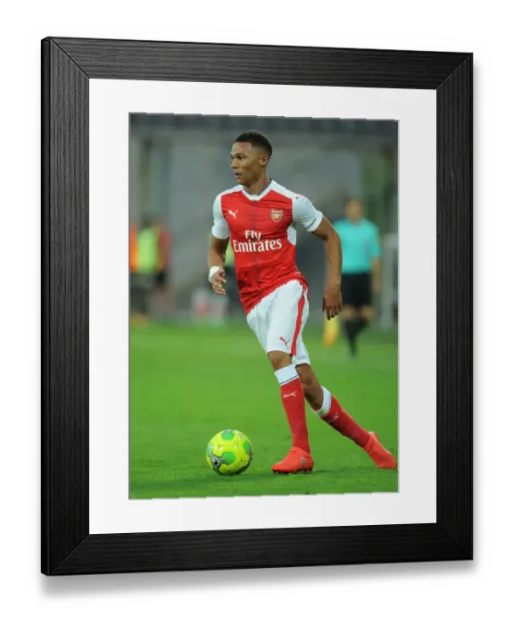 Framed Print : Arsenal's Kieran Gibbs in Action at Lens Pre-Season Friendly, 2016