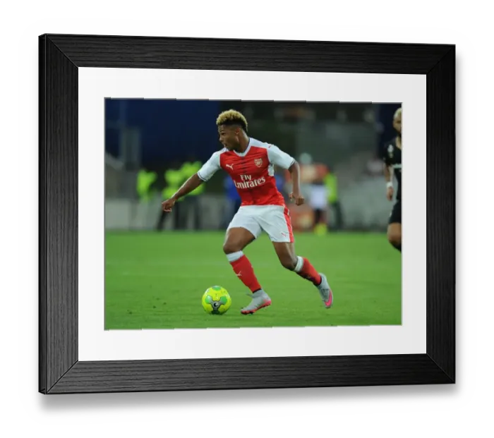 Framed Print : Serge Gnabry in Action: Arsenal's Pre-Season Battle at Lens, 2016 Framed Print : Serge Gnabry in Action: Arsenal's Pre-Season Battle at Lens, 2016