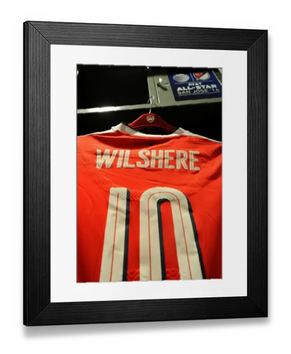 Framed Print : Jack Wilshere Prepares for Arsenal's Clash against MLS All-Stars at Avaya Stadium (2016)