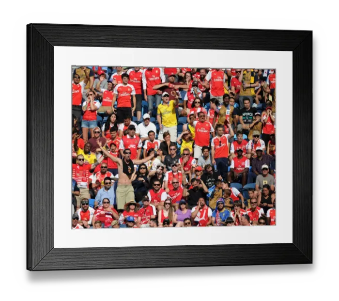 Framed Print : Arsenal Fans at 2016 MLS All-Star Game, San Jose