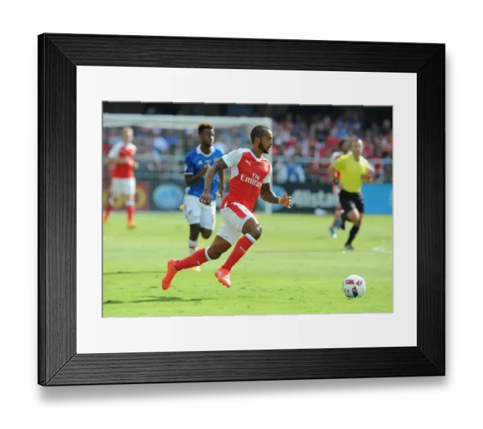 Framed Print : Theo Walcott Shines: Arsenal's Dominant Display against MLS All-Stars, 2016