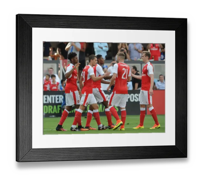 Framed Print : Chuba Akpom Scores Arsenal's Second Goal against MLS All-Stars in 2016 Framed Print : Chuba Akpom Scores Arsenal's Second Goal against MLS All-Stars in 2016