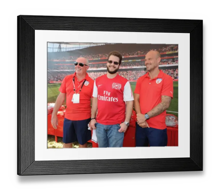 Framed Print : Arsenal fans at the fan area outside the stadium before the match. Arsenal 3: 1 Chivas Framed Print : Arsenal fans at the fan area outside the stadium before the match. Arsenal 3: 1 Chivas