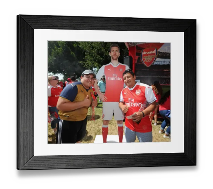 Framed Print : Arsenal Fans Passionate Pre-Match Gathering: The Stubhub Centre Before Arsenal's 3:1 Victory