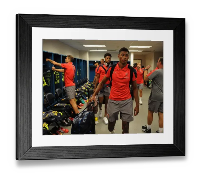 Framed Print : Jeff Reine-Adelaide (Arsenal). Arsenal 3: 1 Chivas Framed Print : Jeff Reine-Adelaide (Arsenal). Arsenal 3: 1 Chivas