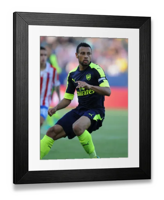 Framed Print : Francis Coquelin in Action: Arsenal FC vs CD Guadalajara, 2016 Pre-Season Friendly