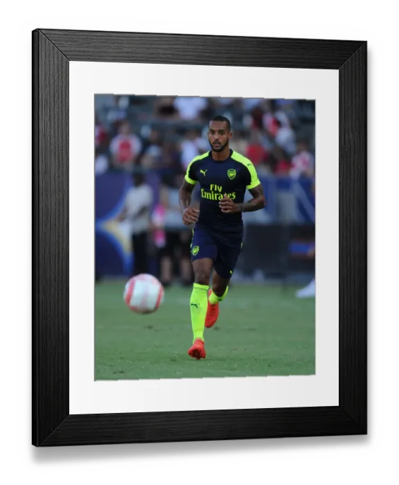 Framed Print : Arsenal's Theo Walcott Shines in Pre-Season Clash Against Chivas