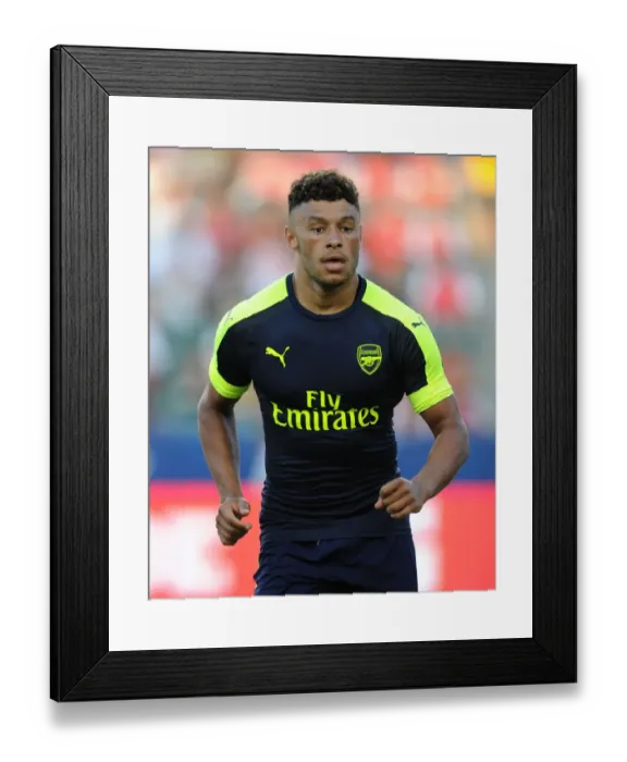 Framed Print : Arsenal's Alex Oxlade-Chamberlain in Action Against Chivas at 2016 Pre-Season Friendly