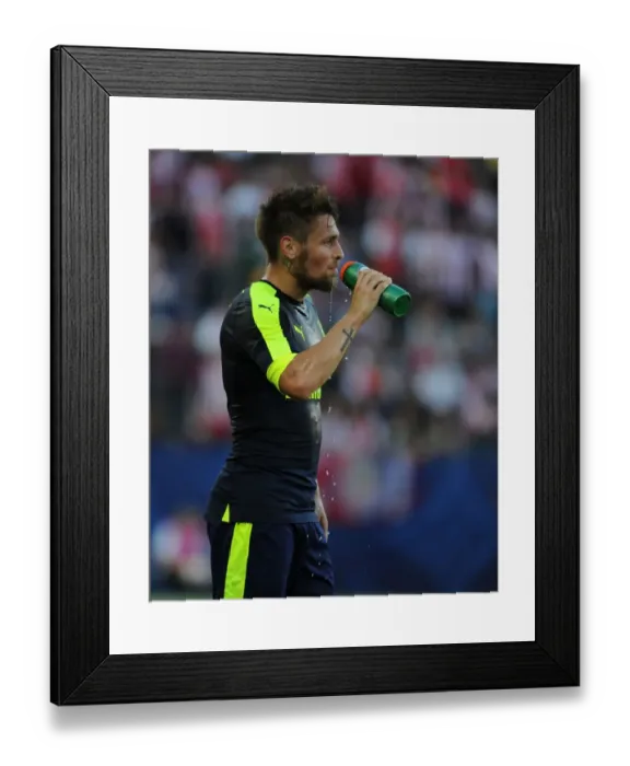 Framed Print : Arsenal's Mathieu Debuchy in Action against Chivas, 2016-17 Pre-Season Friendly