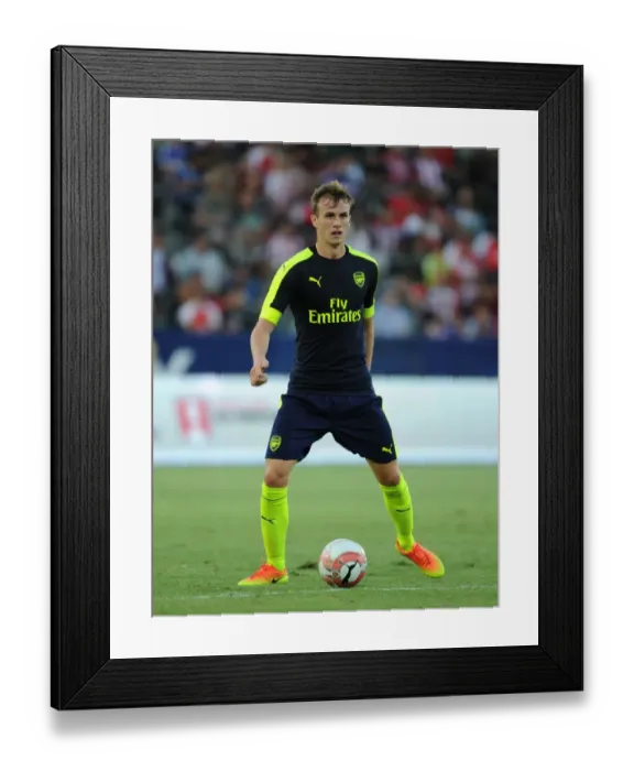 Framed Print : Rob Holding in Action: Arsenal vs Chivas, 2016 Pre-Season Friendly