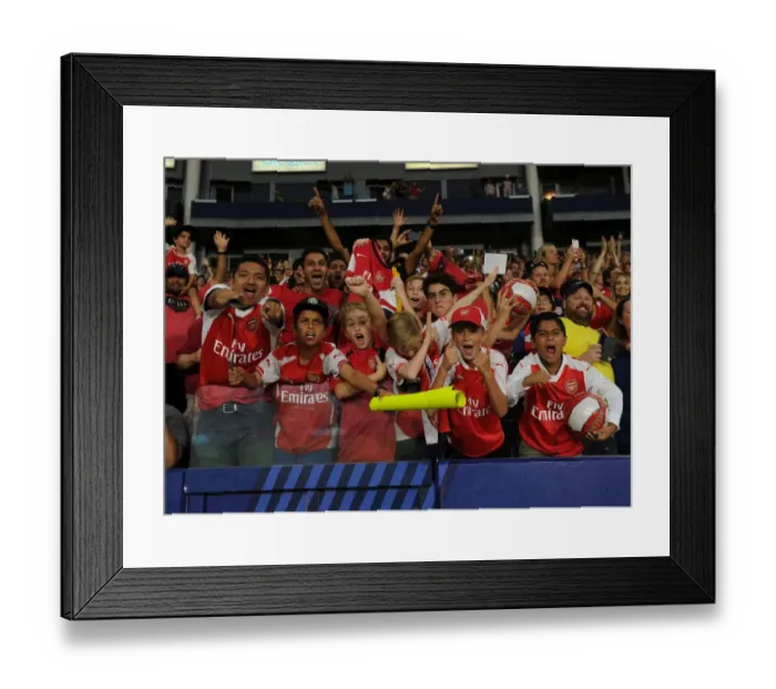 Framed Print : Sea of Passion: Arsenal FC Fans in Full Force at Arsenal vs. Chivas Pre-Season Match Framed Print : Sea of Passion: Arsenal FC Fans in Full Force at Arsenal vs. Chivas Pre-Season Match