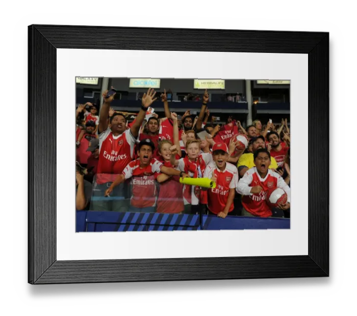 Framed Print : Sea of Passion: Arsenal FC Fans in Full Force at the 2016 Arsenal vs. Chivas Pre-Season Match