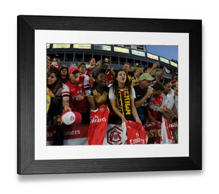 Framed Print : Arsenal Fans in Full Force: Arsenal vs. Chivas Pre-Season Clash, Carson, California Framed Print : Arsenal Fans in Full Force: Arsenal vs. Chivas Pre-Season Clash, Carson, California
