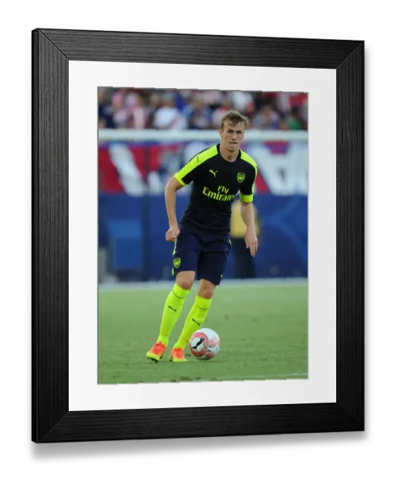 Framed Print : Arsenal's Rob Holding in Action against Chivas in 2016 Pre-Season Friendly