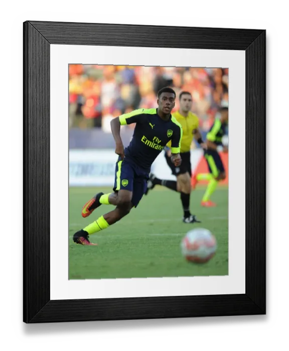 Framed Print : Arsenal's Alex Iwobi in Action against Chivas during 2016 Pre-Season Friendly Framed Print : Arsenal's Alex Iwobi in Action against Chivas during 2016 Pre-Season Friendly
