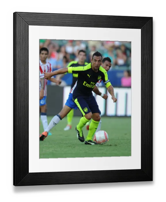Framed Print : Santi Cazorla's Shining Performance: Arsenal vs CD Guadalajara Pre-Season Clash