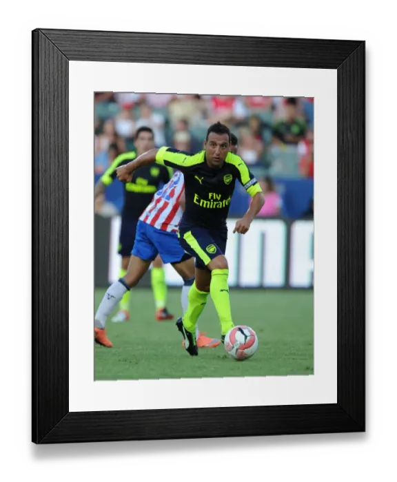 Framed Print : Santi Cazorla's Brilliant Performance: Arsenal vs CD Guadalajara Pre-Season Clash