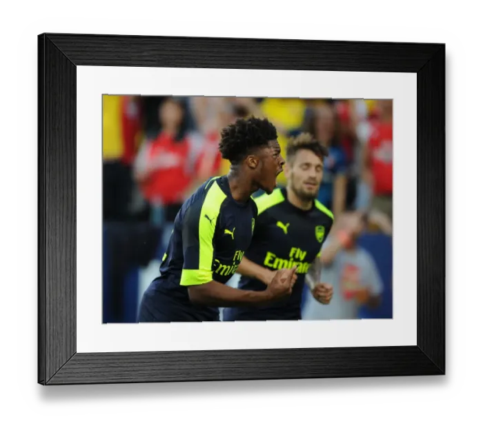 Framed Print : Chuba Akpom Scores His Third: Arsenal's Pre-Season Triumph Over Chivas (2016-17) Framed Print : Chuba Akpom Scores His Third: Arsenal's Pre-Season Triumph Over Chivas (2016-17)