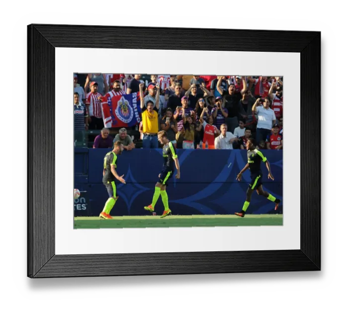 Framed Print : Arsenal: Rob Holding Scores Thrilling Goal vs Chivas (2016-17 Pre-Season)