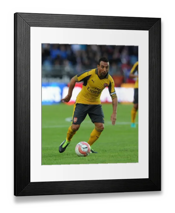 Framed Print : Santi Cazorla in Action: Arsenal vs Viking FK (2016-17 Pre-Season Friendly)