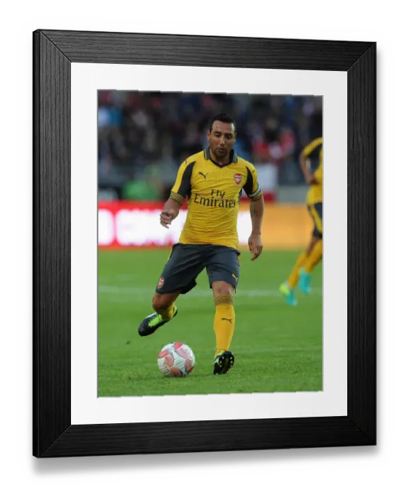 Framed Print : Santi Cazorla in Action: Arsenal vs Viking FK (2016-17 Pre-Season Friendly)