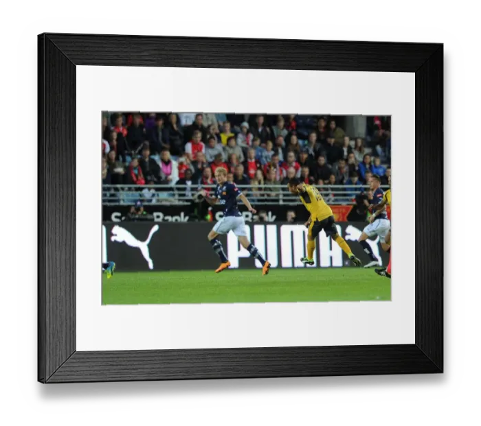 Framed Print : Santi Cazorla Scores for Arsenal in 2016: Pre-Season Goal against Viking FK