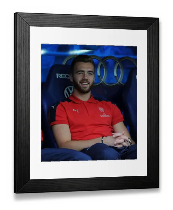 Framed Print : Calum Chambers: Arsenal's Readiness in Action at Viking FK, Norway (2016)