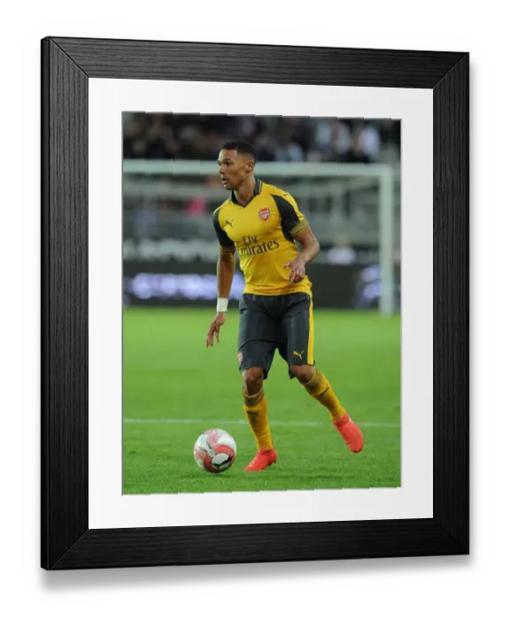 Framed Print : Kieran Gibbs in Action: Arsenal vs Viking FK (2016-17 Pre-Season Friendly)