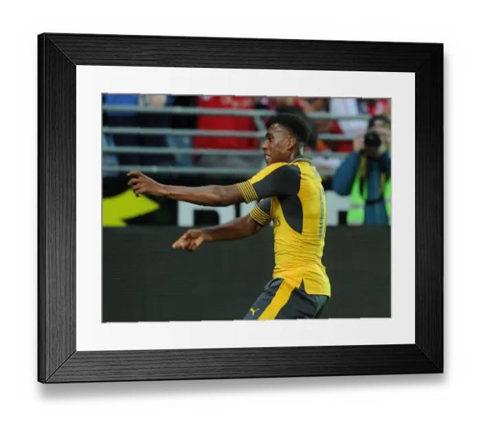 Framed Print : Alex Iwobi Scores First Arsenal Goal: Viking FK vs. Arsenal (2016-17) Framed Print : Alex Iwobi Scores First Arsenal Goal: Viking FK vs. Arsenal (2016-17)