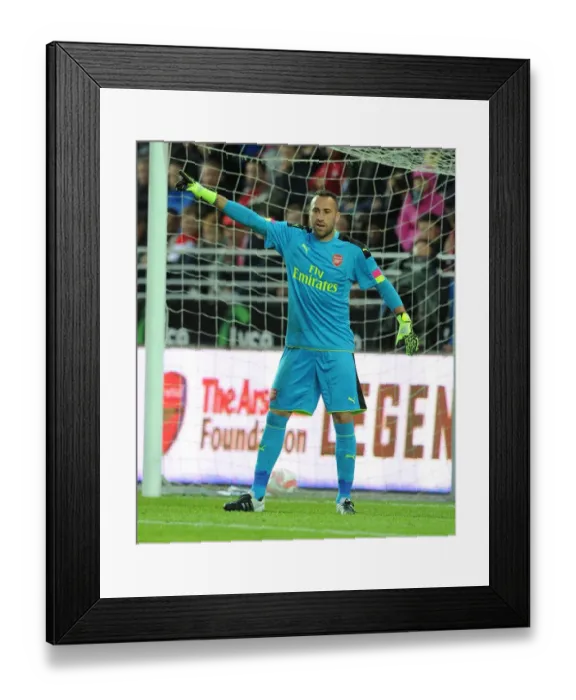 Framed Print : Arsenal's David Ospina in Action Against Viking FK (2016) Framed Print : Arsenal's David Ospina in Action Against Viking FK (2016)