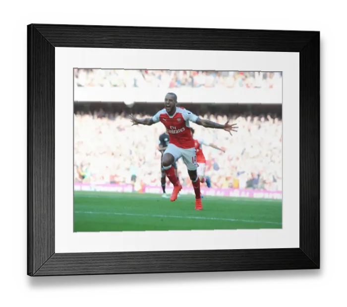 Framed Print : Theo Walcott's Thrilling Goal: Kickstarting Arsenal's Victory in 2016-17 Premier League Opener against Liverpool