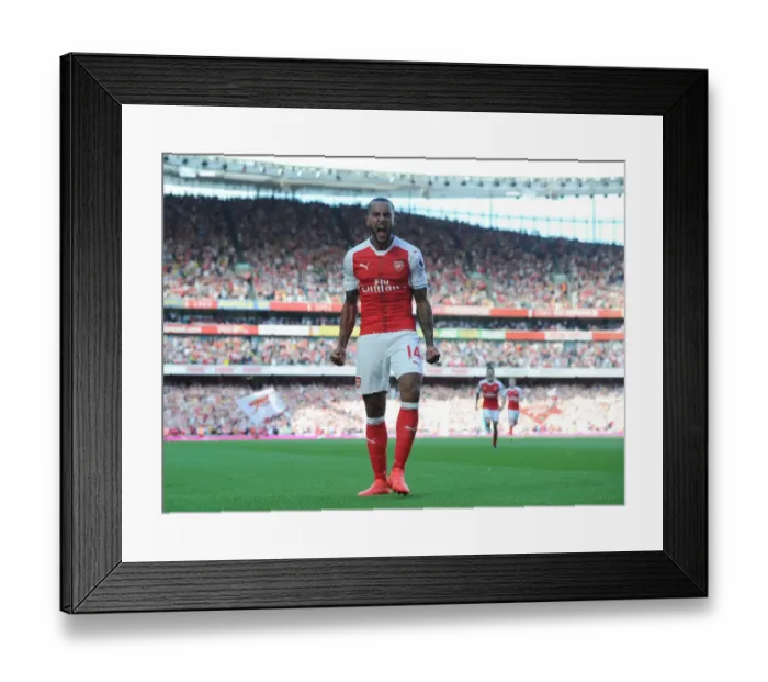 Framed Print : Theo Walcott's Thrilling Goal: Arsenal vs. Liverpool, Premier League 2016-17