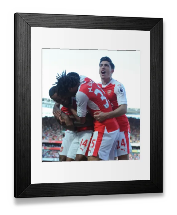 Framed Print : Arsenal: Theo Walcott's Thrilling Goal Against Liverpool (2016-17)