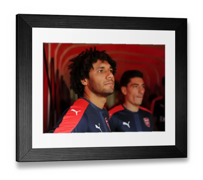 Framed Print : Arsenal's Mohamed Elneny: Pre-Match Focus before the Arsenal vs Liverpool Clash, 2016-17 Premier League Framed Print : Arsenal's Mohamed Elneny: Pre-Match Focus before the Arsenal vs Liverpool Clash, 2016-17 Premier League