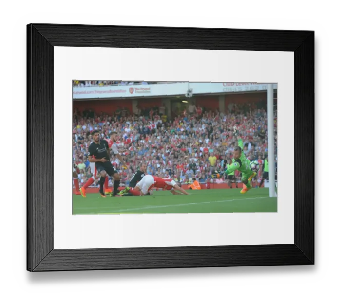 Framed Print : Calum Chambers Scores the Thriller: Arsenal's Triumph over Liverpool, Premier League 2016-17 Framed Print : Calum Chambers Scores the Thriller: Arsenal's Triumph over Liverpool, Premier League 2016-17