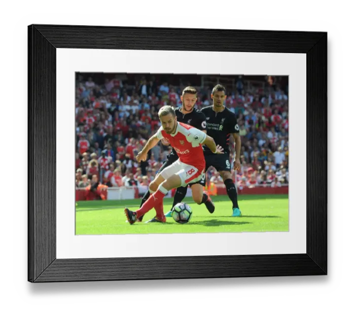 Framed Print : Ramsey vs. Lallana: A Premier League Battle at Emirates Stadium (2016-17) Framed Print : Ramsey vs. Lallana: A Premier League Battle at Emirates Stadium (2016-17)
