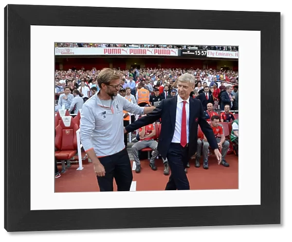 Arsene Wenger and Jurgen Klopp's Pre-Match Handshake: Arsenal vs. Liverpool, Premier League 2016-17