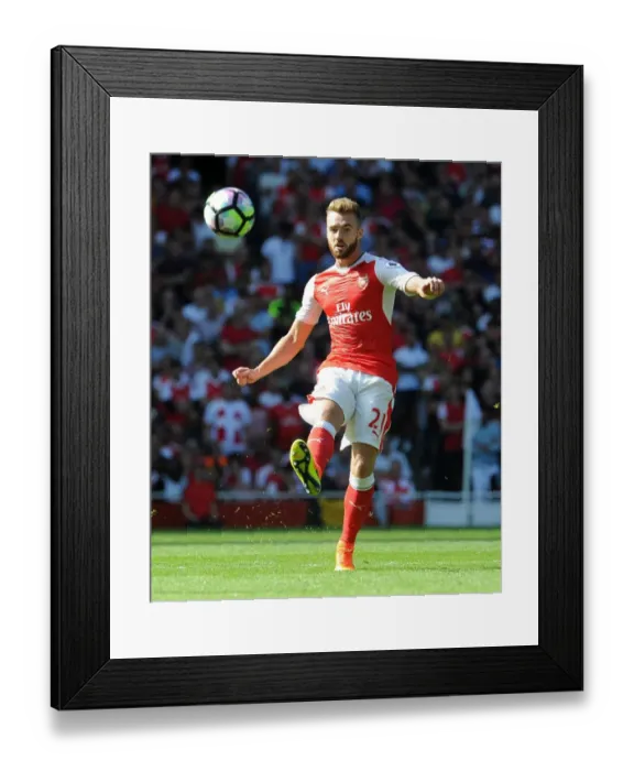 Framed Print : Arsenal vs Liverpool: Calum Chambers Performance at the Emirates Stadium (2016-17)